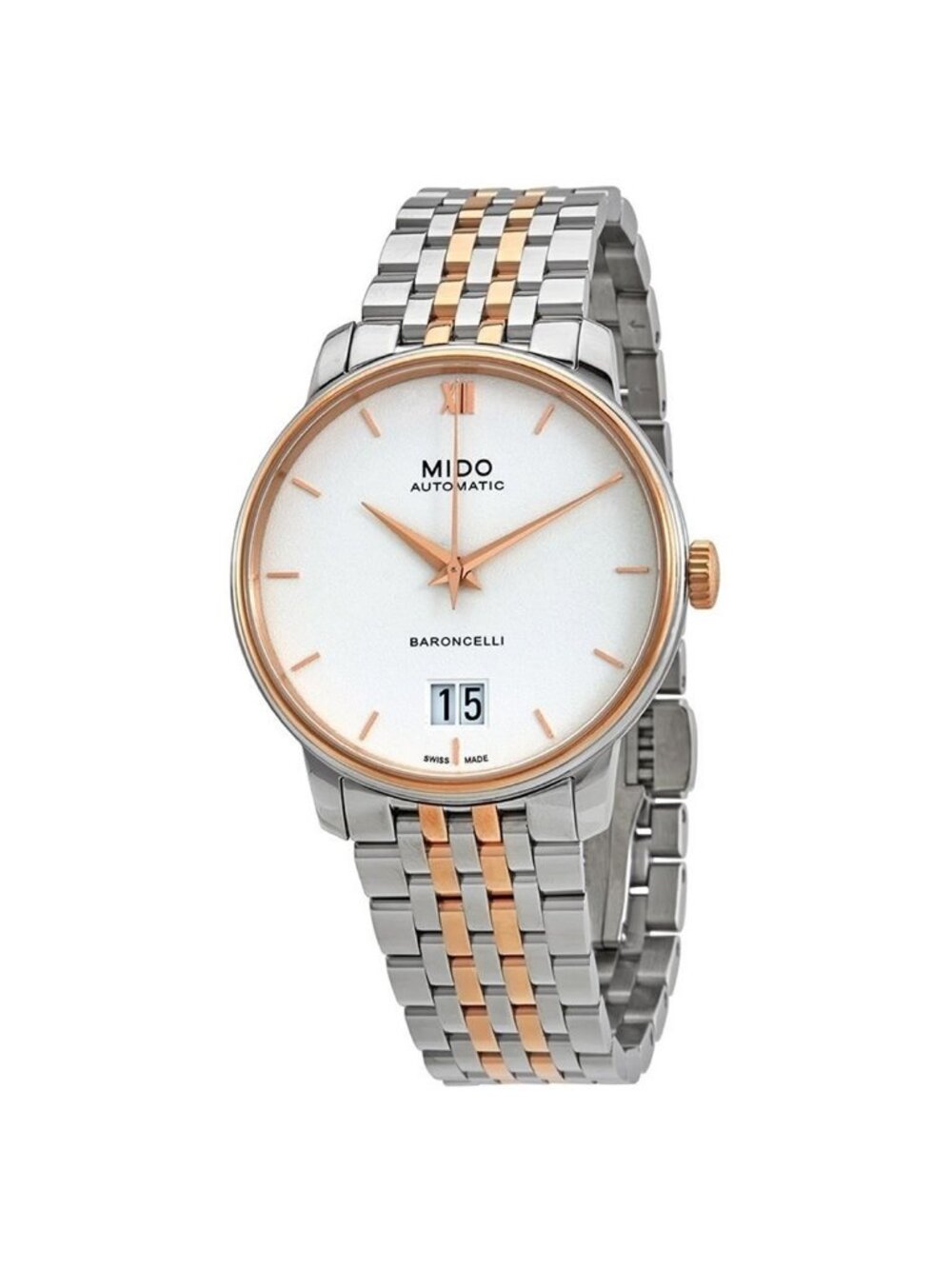 NWT Mido Baroncelli Automatic White Dial Men's Watch